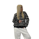 maglione con fantasia zebrata safari